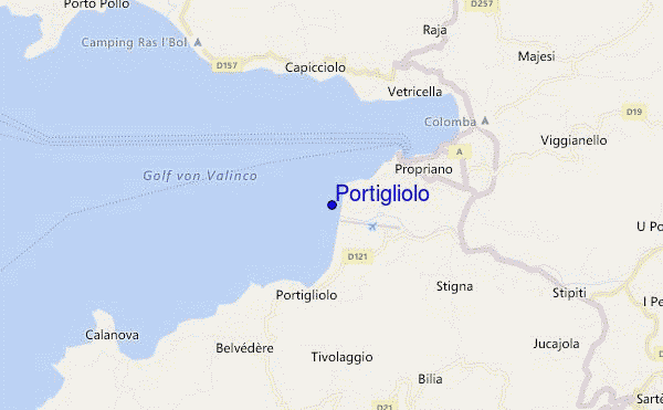carte de localisation de Portigliolo