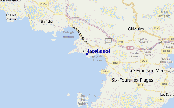 carte de localisation de Portissol