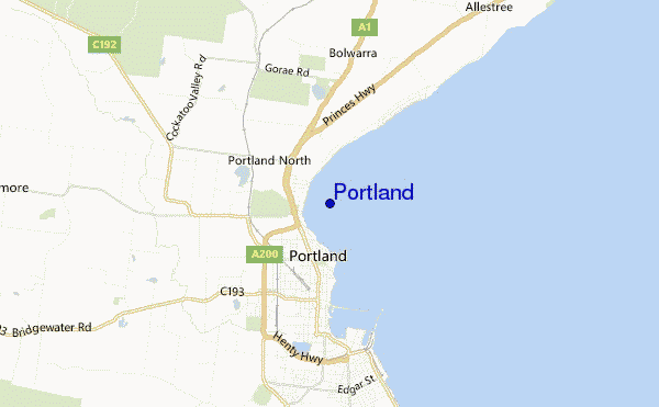 carte de localisation de Portland