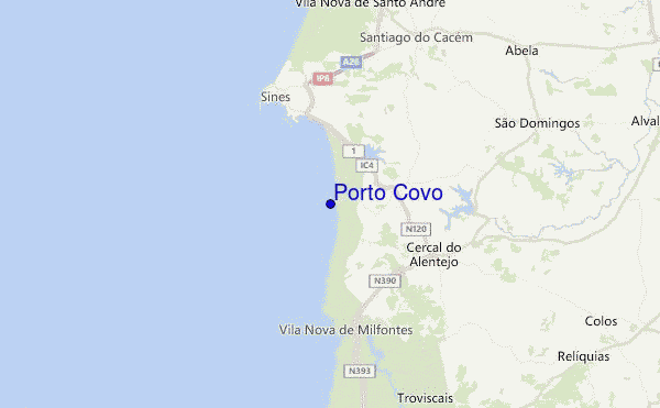 Porto Covo Location Map