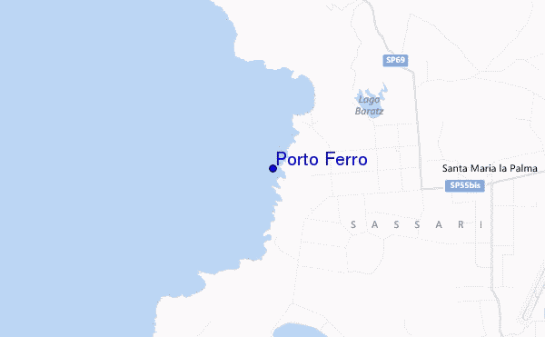 carte de localisation de Porto Ferro