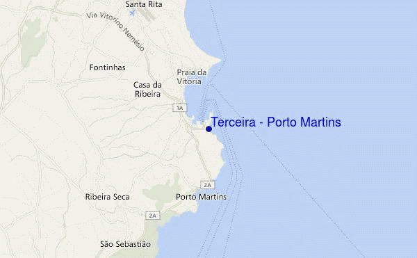carte de localisation de Terceira - Porto Martins