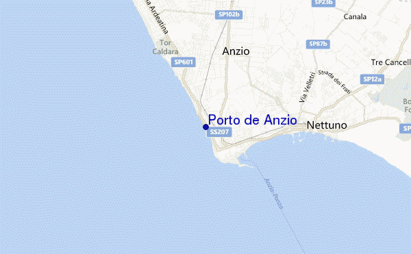 carte de localisation de Porto de Anzio