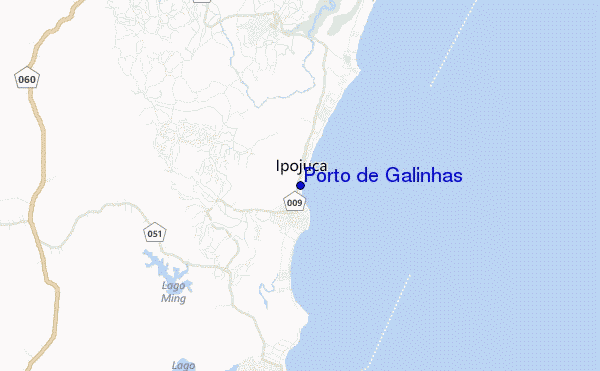 carte de localisation de Porto de Galinhas