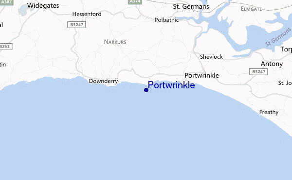 carte de localisation de Portwrinkle