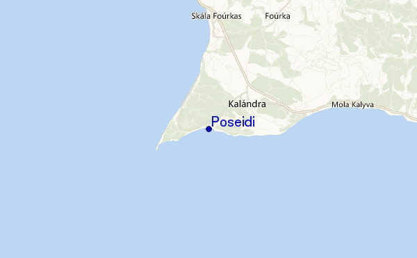 carte de localisation de Poseidi