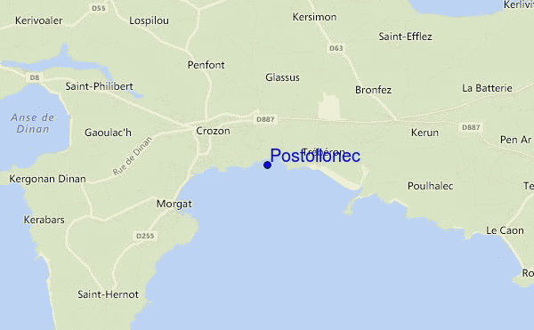carte de localisation de Postollonec