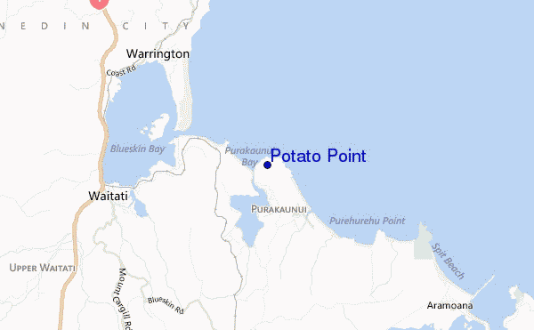 carte de localisation de Potato Point