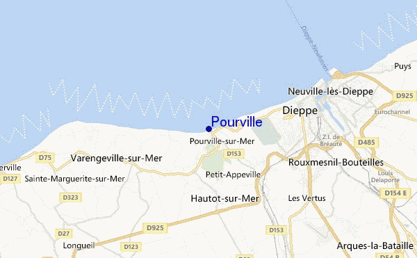 carte de localisation de Pourville