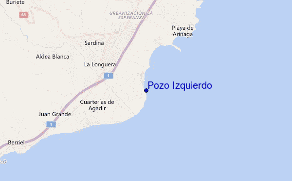 carte de localisation de Pozo Izquierdo