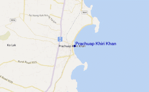 carte de localisation de Prachuap Khiri Khan