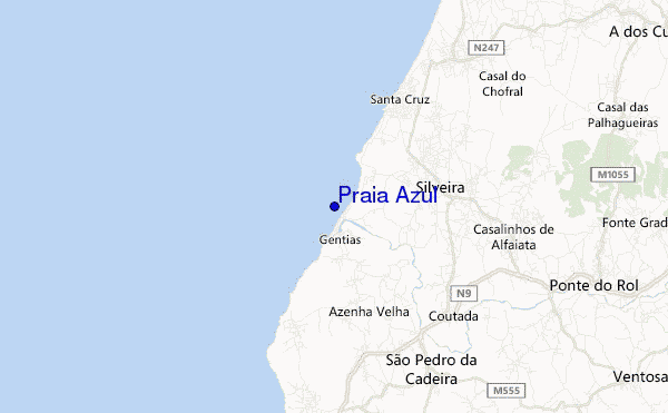 carte de localisation de Praia Azul
