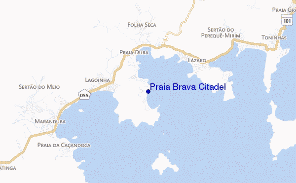 carte de localisation de Praia Brava Citadel