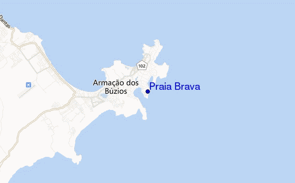 carte de localisation de Praia Brava