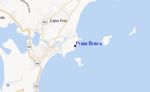 carte de localisation de Praia Brava