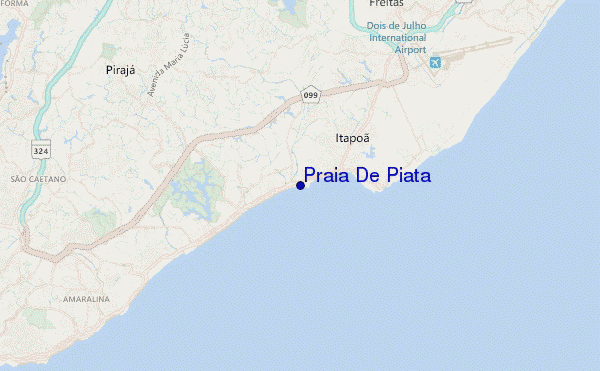 carte de localisation de Praia De Piata