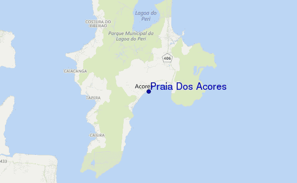 carte de localisation de Praia Dos Acores