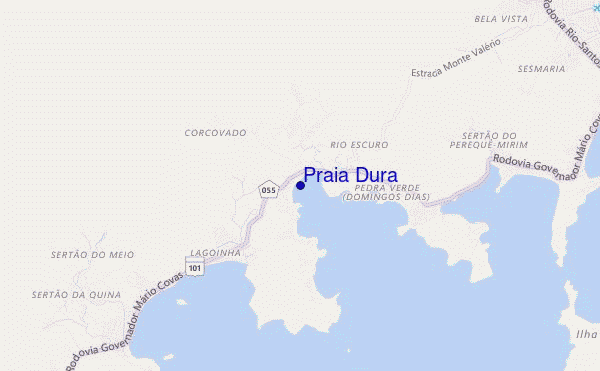 carte de localisation de Praia Dura