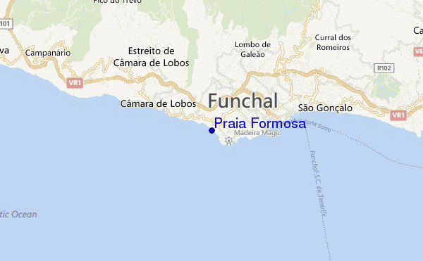 carte de localisation de Praia Formosa