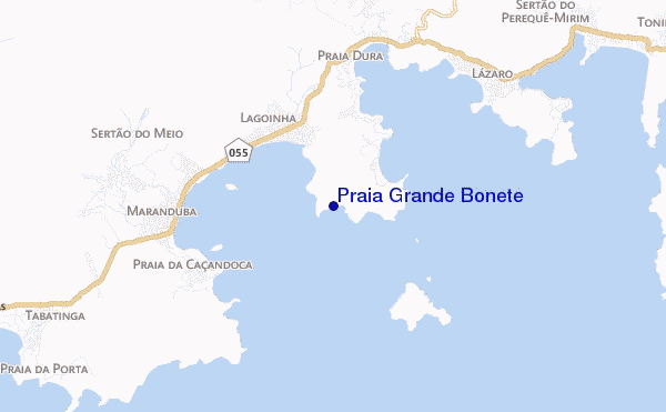 carte de localisation de Praia Grande Bonete