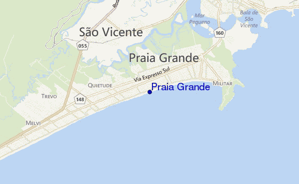 carte de localisation de Praia Grande