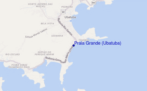 carte de localisation de Praia Grande (Ubatuba)