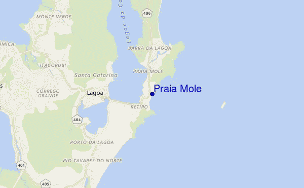 carte de localisation de Praia Mole