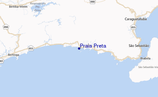 Praia Preta Location Map