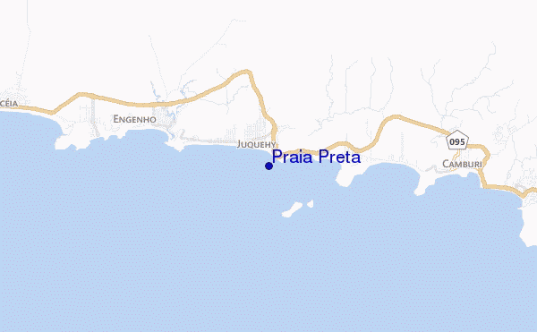 carte de localisation de Praia Preta