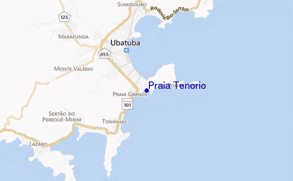 carte de localisation de Praia Tenório