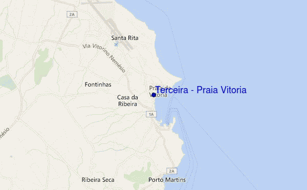 carte de localisation de Terceira - Praia Vitoria