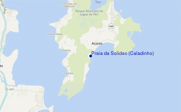 carte de localisation de Praia da Solidao (Caladinho)