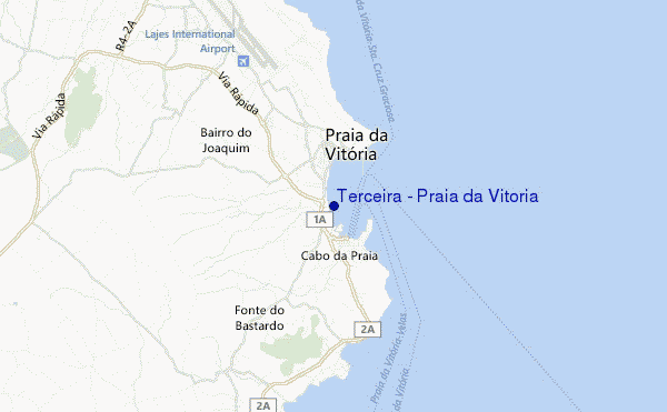 carte de localisation de Terceira - Praia da Vitoria