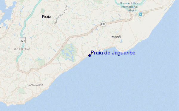 carte de localisation de Praia de Jaguaribe