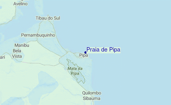 carte de localisation de Praia de Pipa