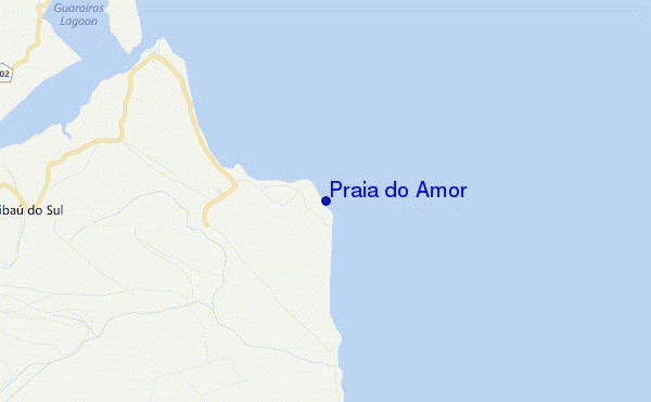 carte de localisation de Praia do Amor