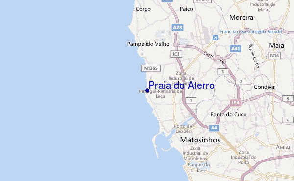 carte de localisation de Praia do Aterro