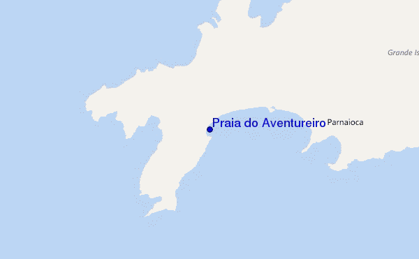 carte de localisation de Praia do Aventureiro