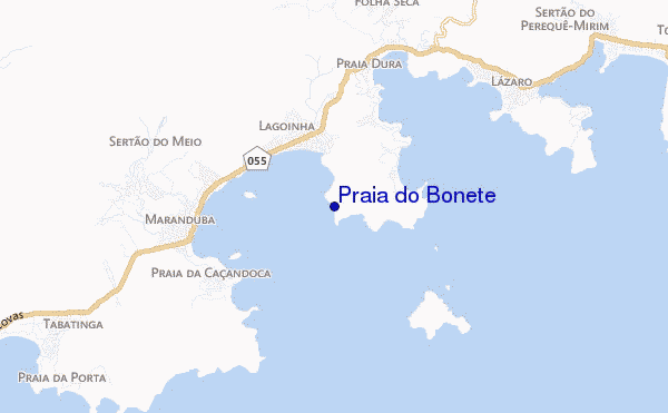 carte de localisation de Praia do Bonete