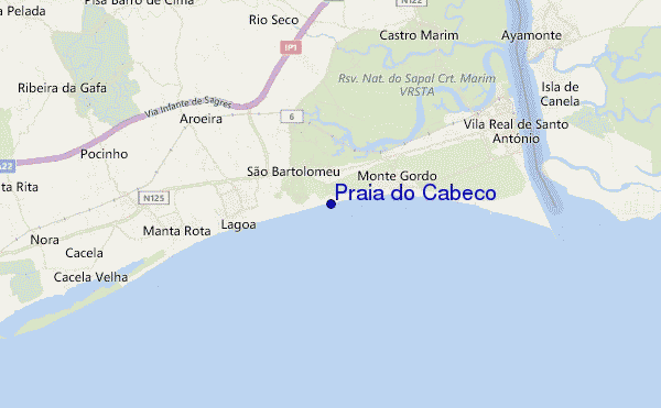 carte de localisation de Praia do Cabeco