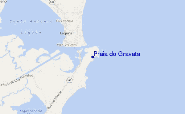 carte de localisation de Praia do Gravatá
