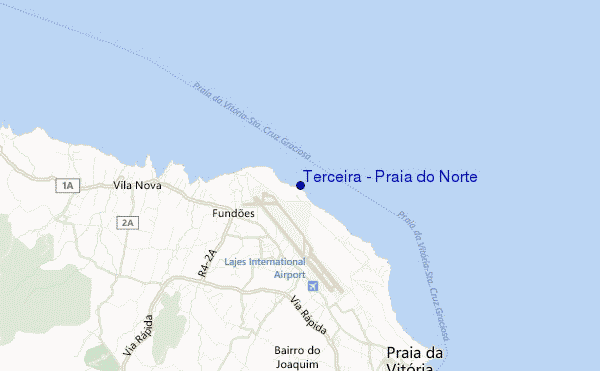 carte de localisation de Terceira - Praia do Norte