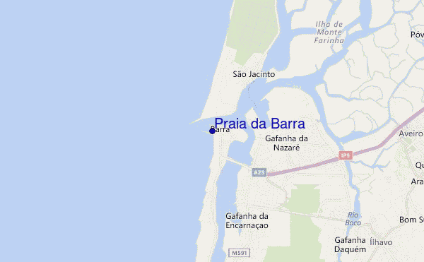 carte de localisation de Praia da Barra