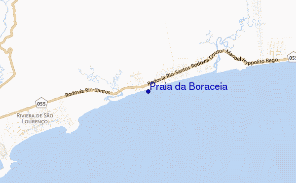 carte de localisation de Praia da Boraceia