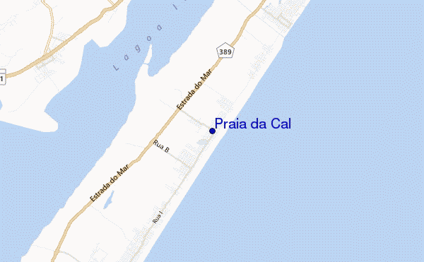 carte de localisation de Praia da Cal