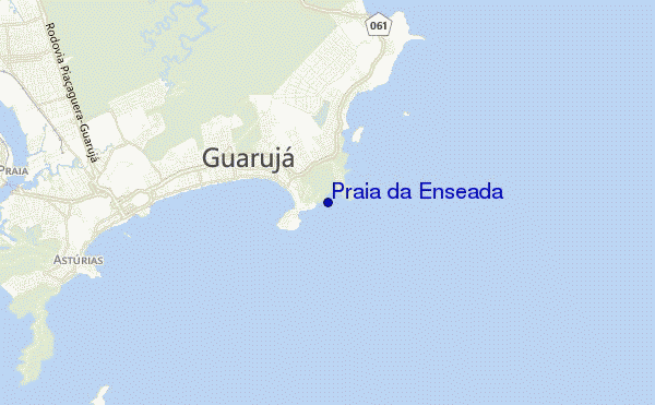 carte de localisation de Praia da Enseada