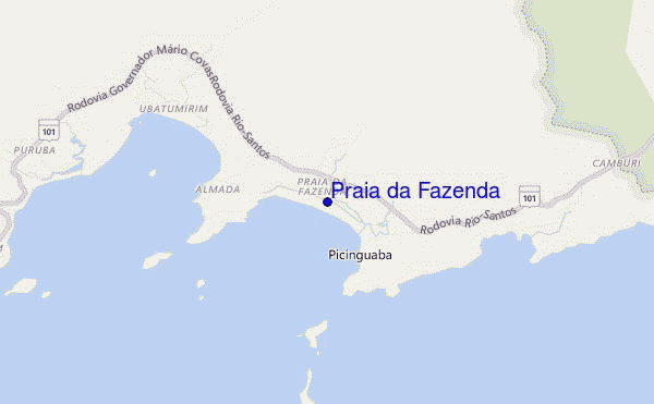 carte de localisation de Praia da Fazenda