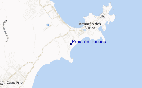 carte de localisation de Praia de Tucuns