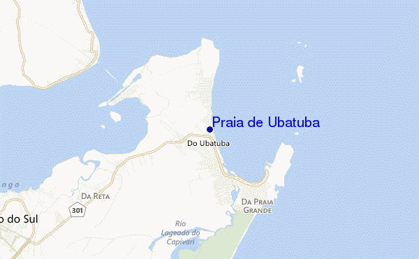 carte de localisation de Praia de Ubatuba