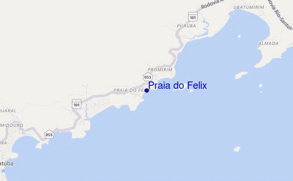 carte de localisation de Praia do Felix